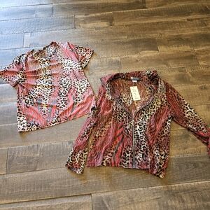 Womens vintage jacket and shirt size small